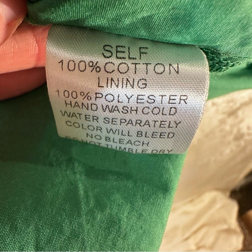 Pinch Green Sleeveless Flowy Ruffle 100% Cotton Maxi Dress Size Small - Picture 8 of 8